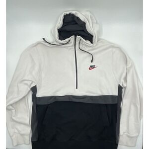 Nike Air White Pullover Hoodie 3 Pockets Adult‎ Large vtg vintage 90s #C714